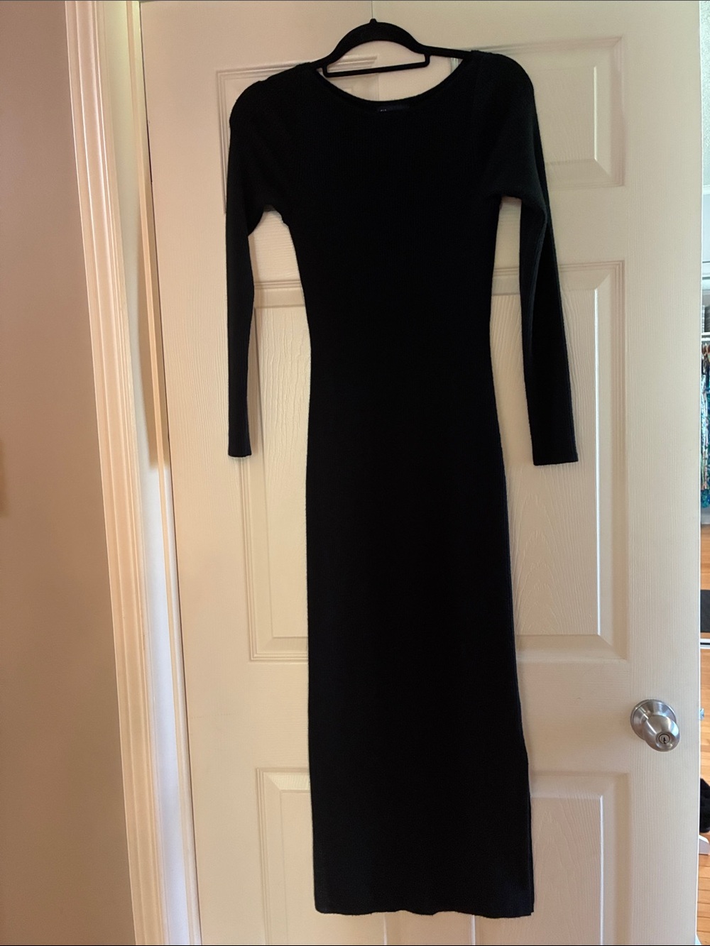 GAP Black Long Sleeve Maxi Dress